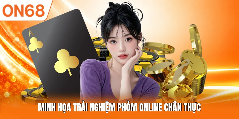 Minh họa trải nghiệm Phỏm online chân thực