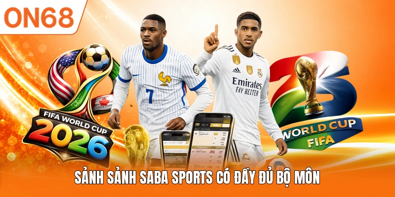 Sảnh sảnh Saba Sports có đầy đủ bộ môn